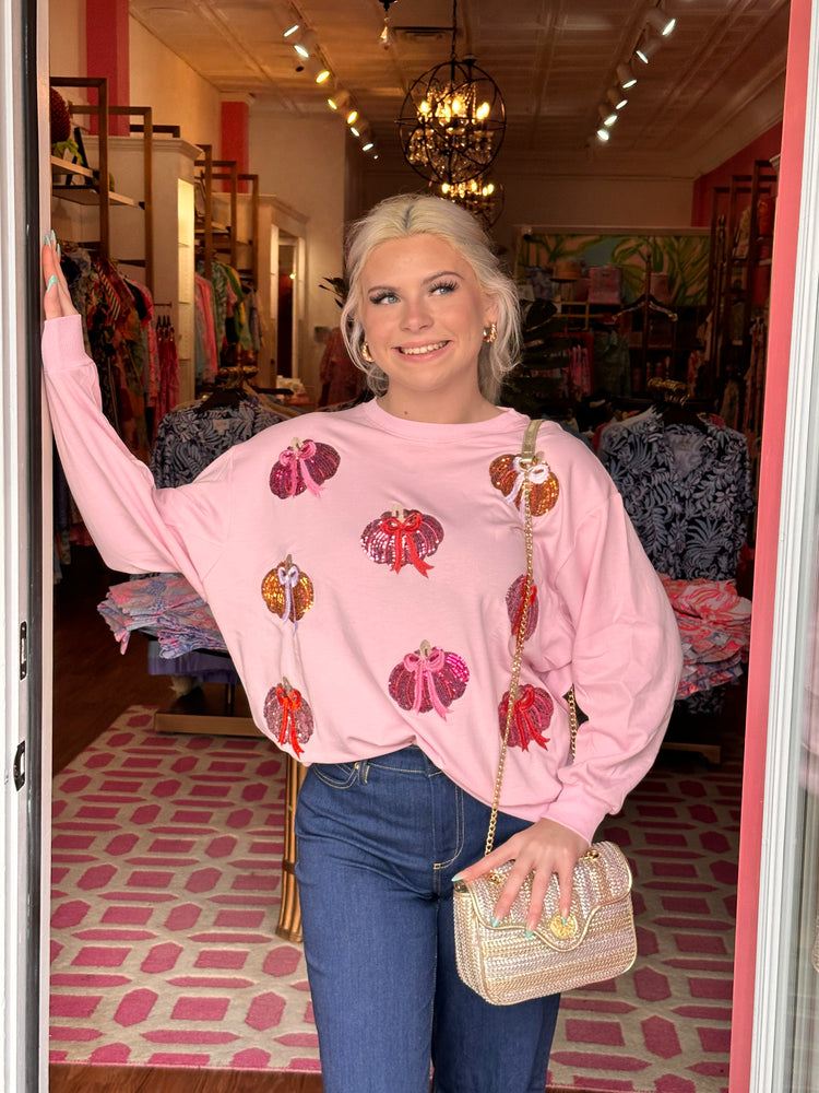 Sarah Sweatshirt - Pumpkin Bows