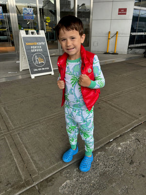 Kids Pajama Set - Elephant Print