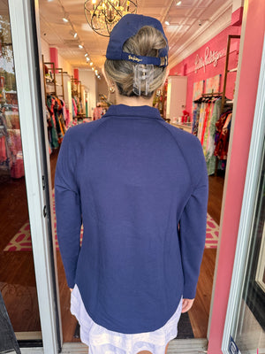 Embroidered UPF 50+ Skipper Popover - True Navy