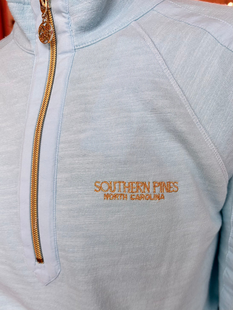 Embroidered Ashlee Pullover - Fresh Water