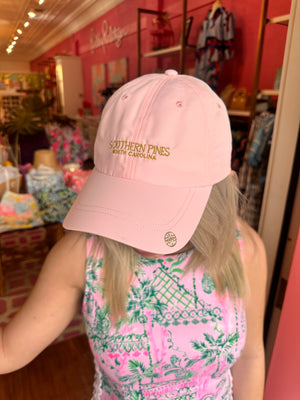 Embroidered Run Around Hat - Pink Muse