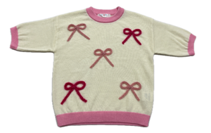 Iris Sweater - Pink Bows