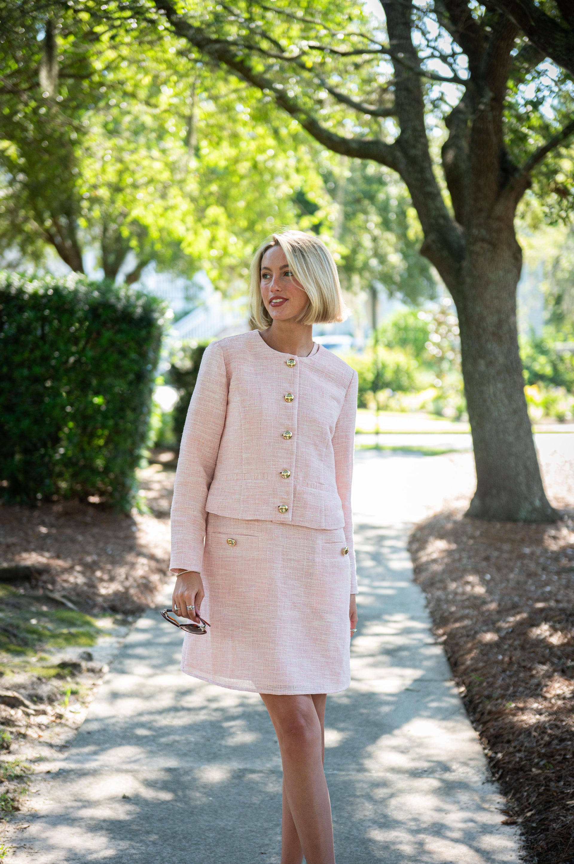 blush pink dress jacket Jolie Blush Pink Feminine Cut Premium Suit Coat 4