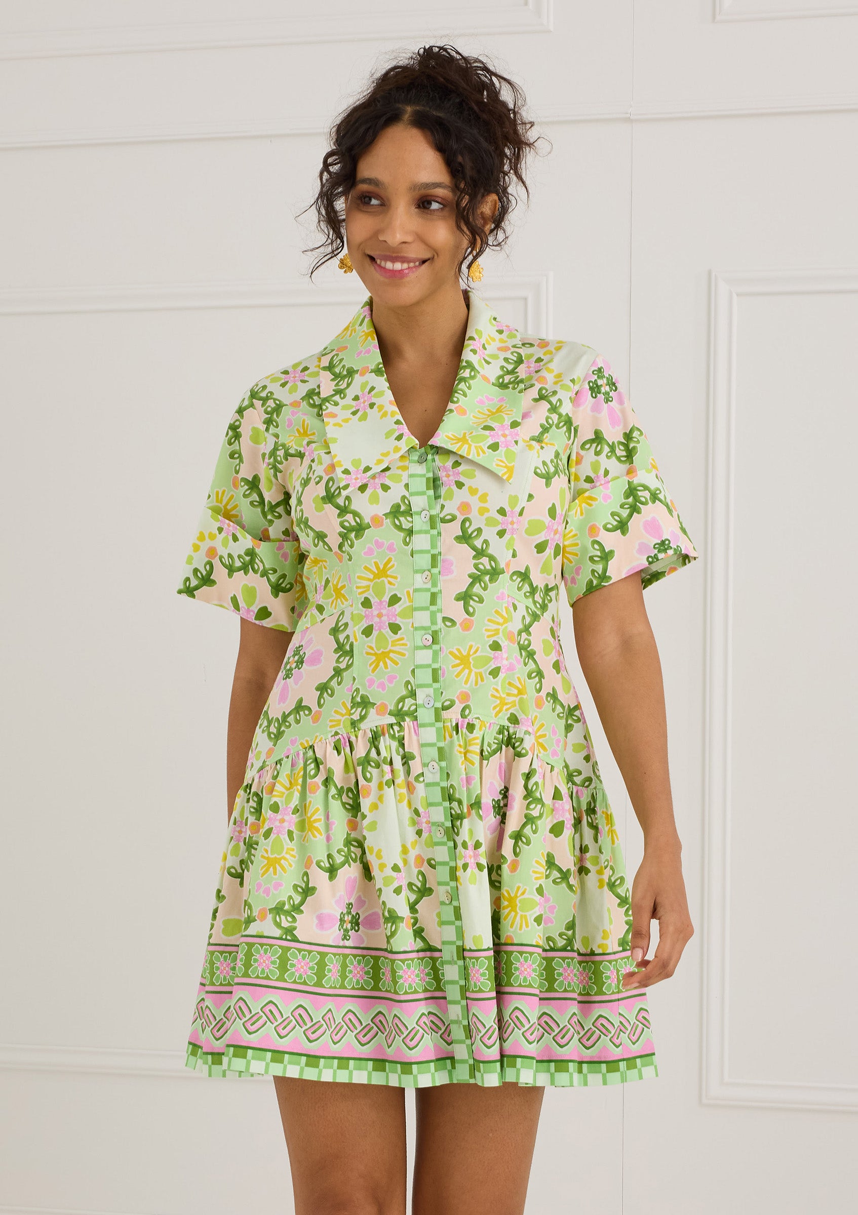 The Julia Dress GREEN CLOVER CANVAS / M The Julia Dress GREEN CLOVER CANVAS / M