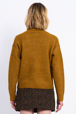 Young Ladies Knitted Sweater - Camel