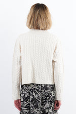 Ladies Knitted Sweater - Off White
