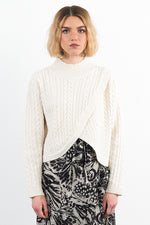 Ladies Knitted Sweater - Off White