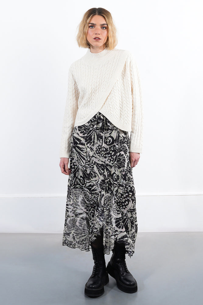 Ladies Knitted Sweater - Off White