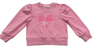 Lily Long Sleeve Shirt - Pink Heart