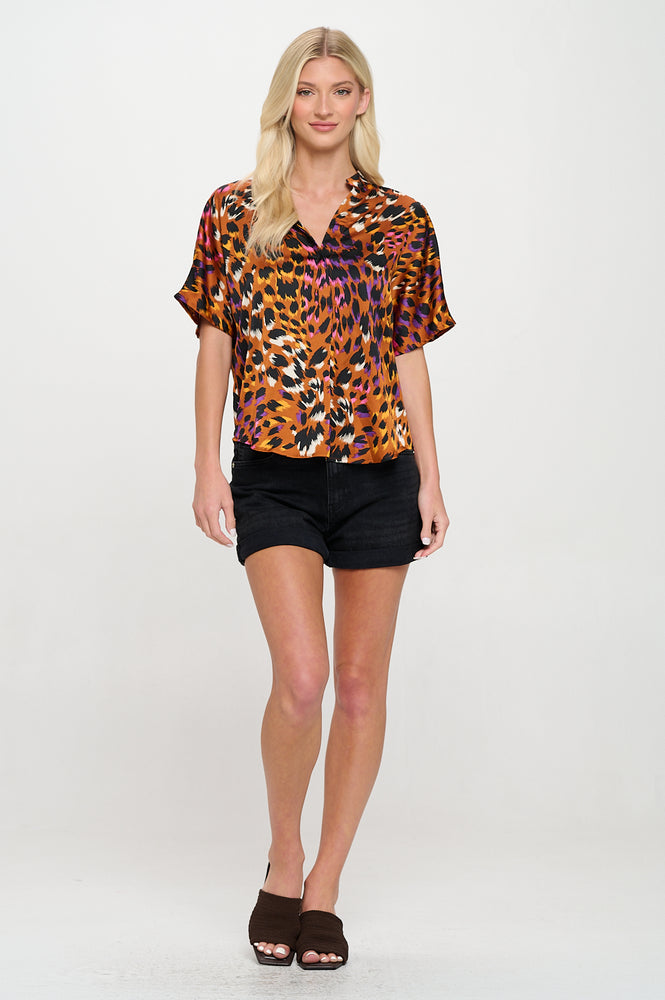Kaii Top - Leopard Rust