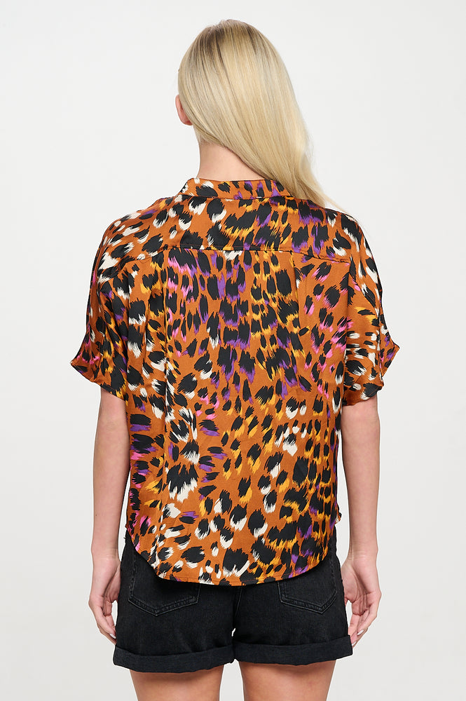 Kaii Top - Leopard Rust