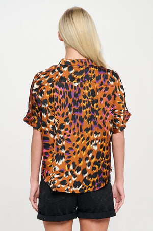 Kaii Top - Leopard Rust