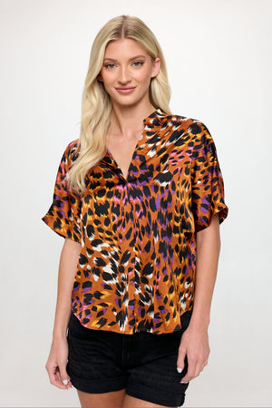 Kaii Top - Leopard Rust