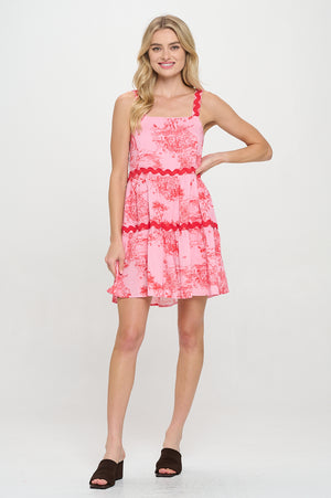 Sunset Cottage Ric Rat Detailed Dress