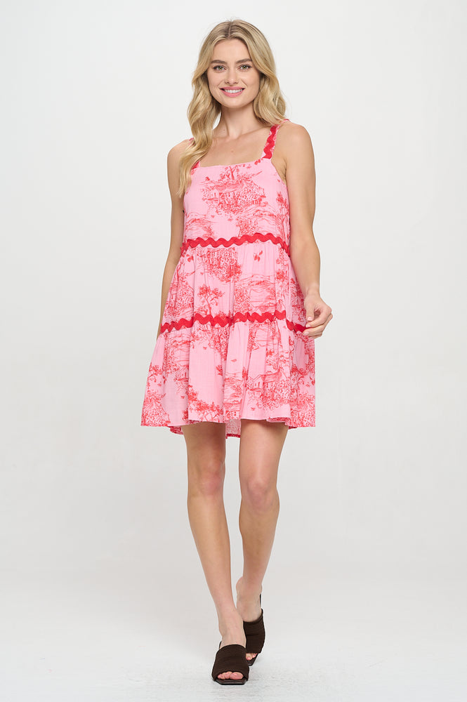 Sunset Cottage Ric Rat Detailed Dress