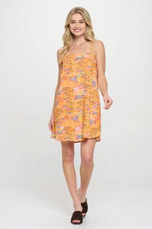 Golden Shoreline Cami Dress