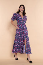 Margot Dress - Mulberry Rainforest