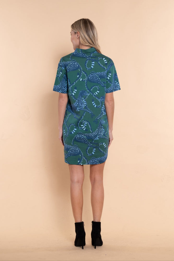 Rhodes Dress - Emerald Lynx