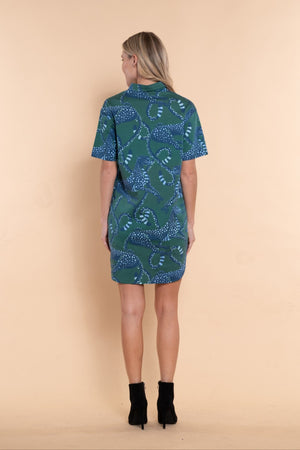 Rhodes Dress - Emerald Lynx