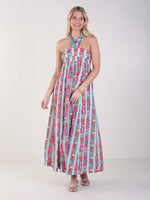 Zoe Halter Dress - Iconic Iris