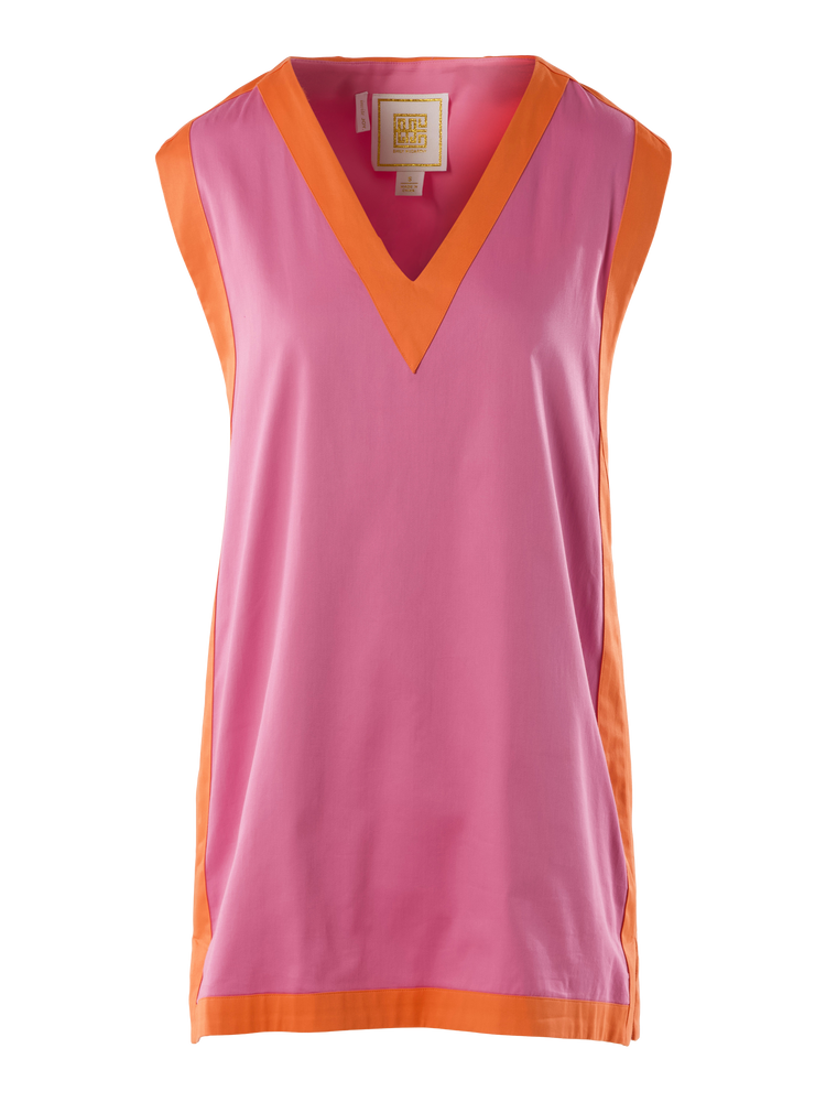 Emily Shift Dress - Coral Pink