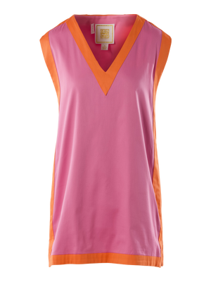 Emily Shift Dress - Coral Pink