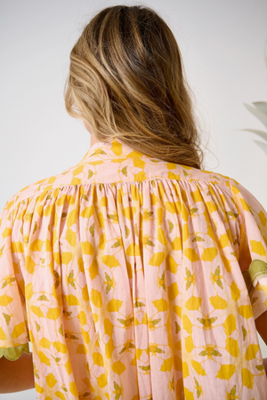 Parham Blouse - Orange Azalea
