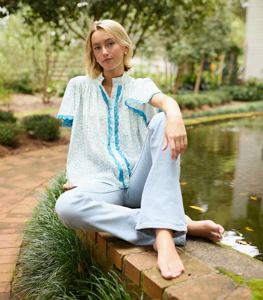 Parham Blouse - Periwinkle