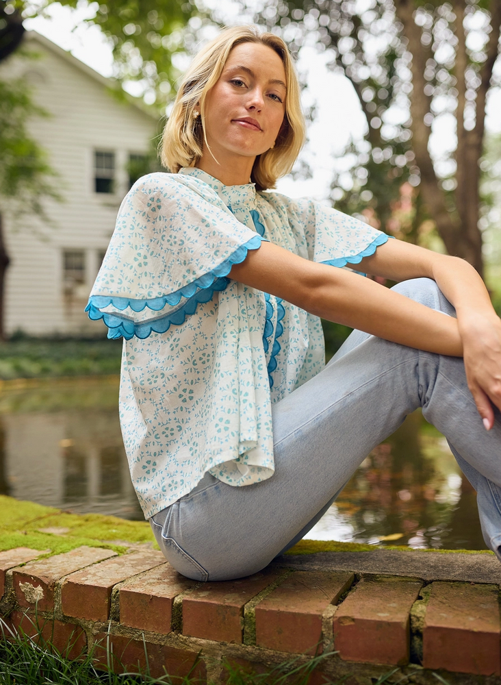 Parham Blouse - Periwinkle