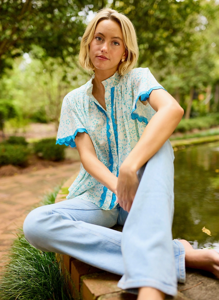 Parham Blouse - Periwinkle