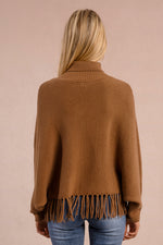 Ladies Knitted Sweater - Camel