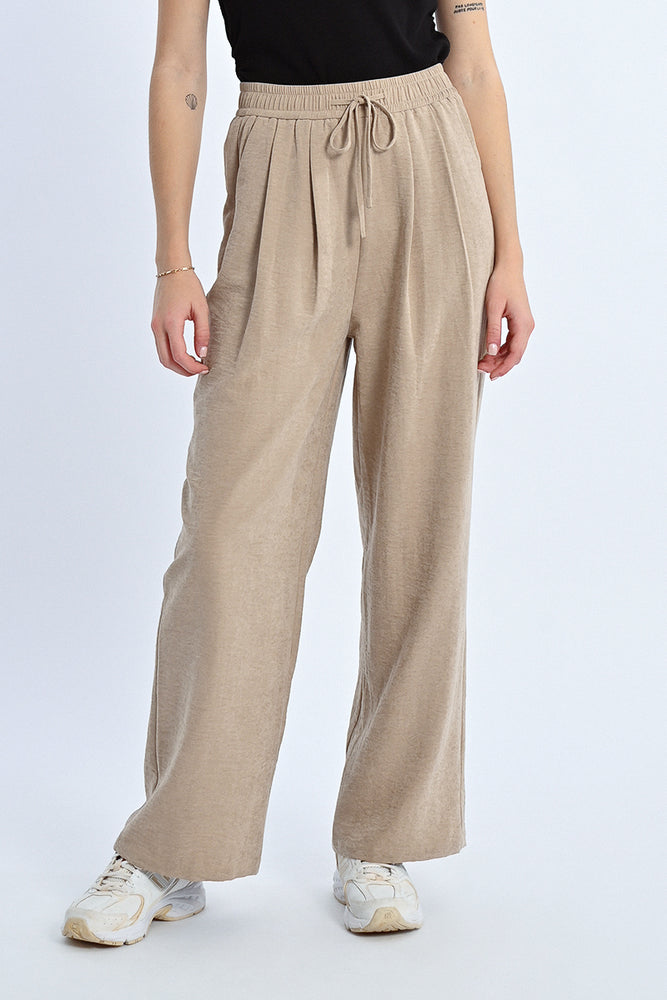 Ladies Woven Pants - Beige