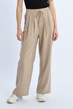 Ladies Woven Pants - Beige