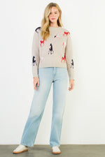 Horse Detail Knit Sweater