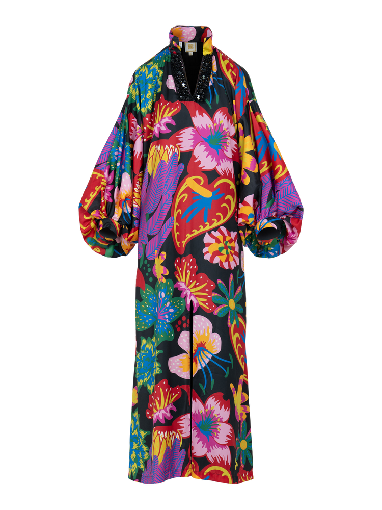 Fiona Dress - Midnight Garden