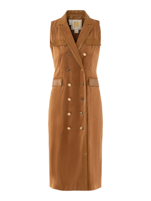 Kelly Dress - Brown Sugar Suede