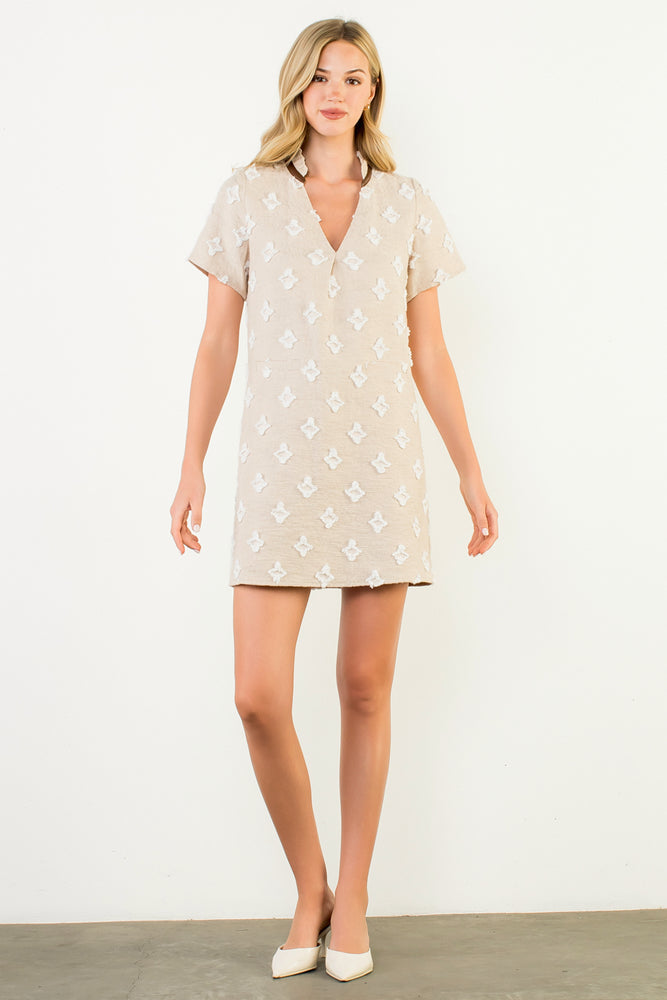 Short Sleeve Detailed Dress