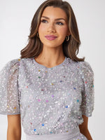 Marty Top Silver Confetti