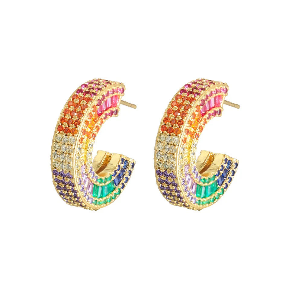 Abby Hoop Earring - Multi