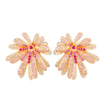 Ruthie Flower Earrings - Gold