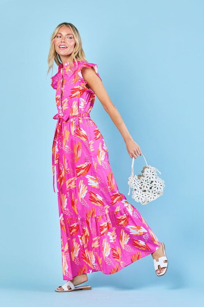 Taylor Dress Magenta Wings