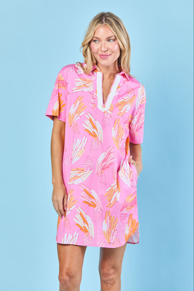 Rhodes Dress Peony Wings
