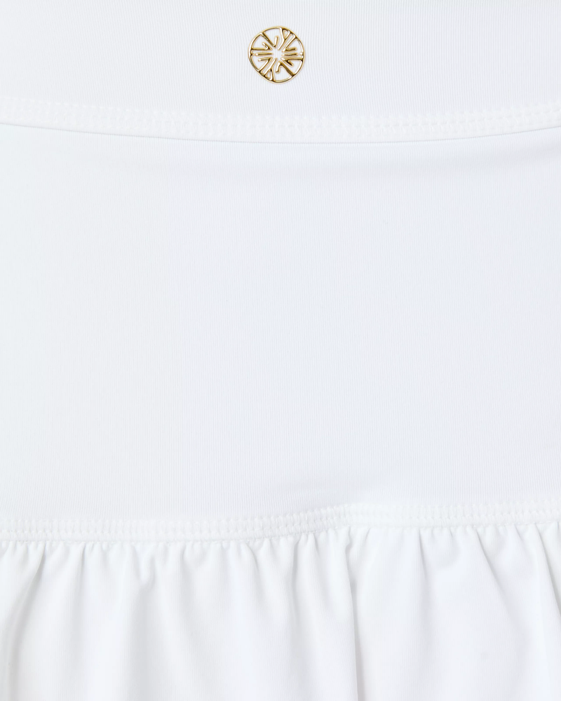 UPF 50+ Luxletic Miesha Scallop Skort - Resort White