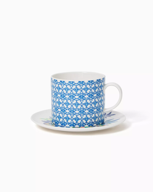 Teacup and Saucer Set, Lattice/The Hottest Spot