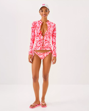 Sandsational Square Toe Flip Flop - Cane Coral - Crab Coral Shoe