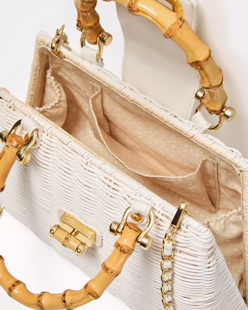 Leena Top Handle Bag - Resort White