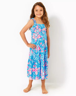 Girls Mini Hadly Maxi Dress - Multi - Bahamian Rhapsody