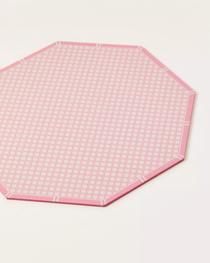 Reversible Placemats, Via Amore Spritzer/Conch Shell Pink Caning