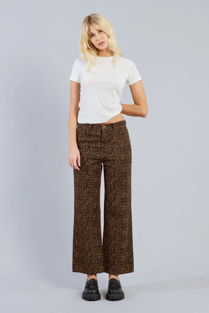 Young Ladies Woven Pants - Brown