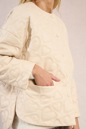 Ladies Woven Jacket - Off White